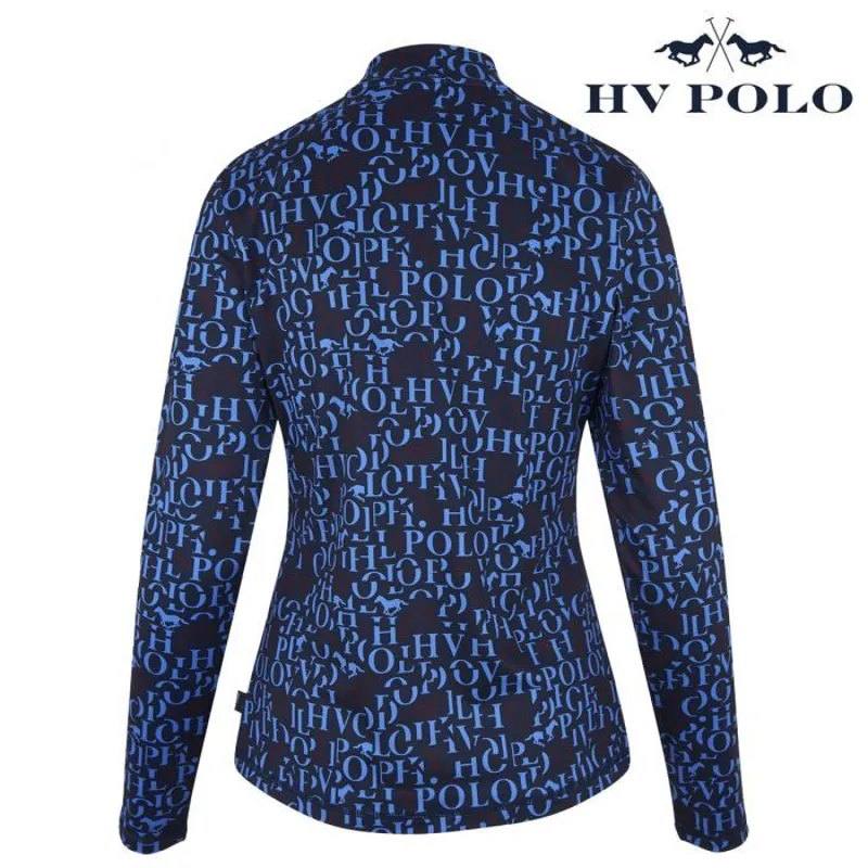 HV Polo Oakford Long Sleeve Top - Mid Blue-1