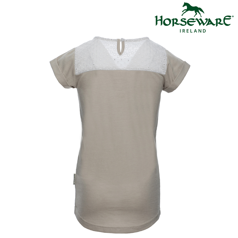 Horseware Girls Novelty T-Shirt - Oatmeal-1