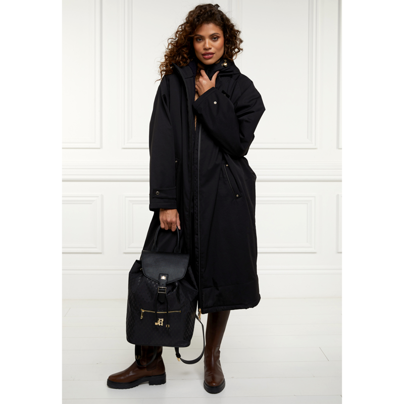 Holland Cooper One-Size Waterproof Coat - Black-3
