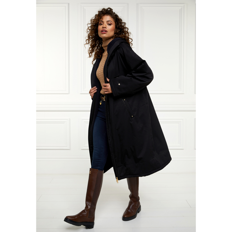 Holland Cooper One-Size Waterproof Coat - Black-5