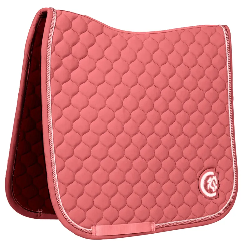Kentucky Onion Quilt 3D Logo Dressage Saddlepad Full - Fuchsia