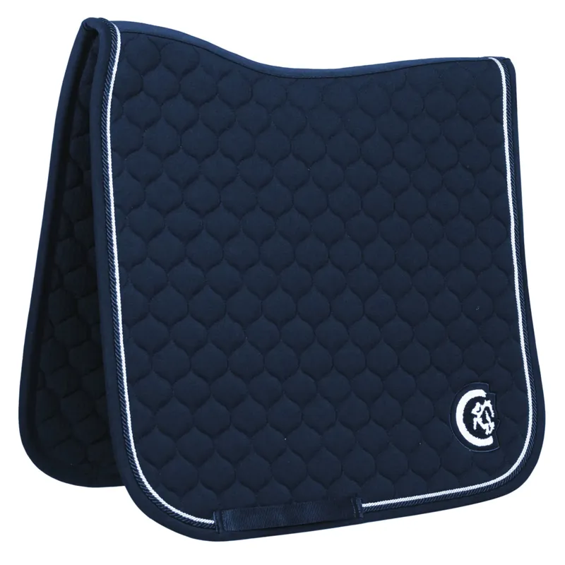 Kentucky Onion Quilt 3D Logo Dressage Saddlepad Full - Navy