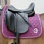 Kentucky Onion Quilt 3D Logo Dressage Saddlepad Full - Purple