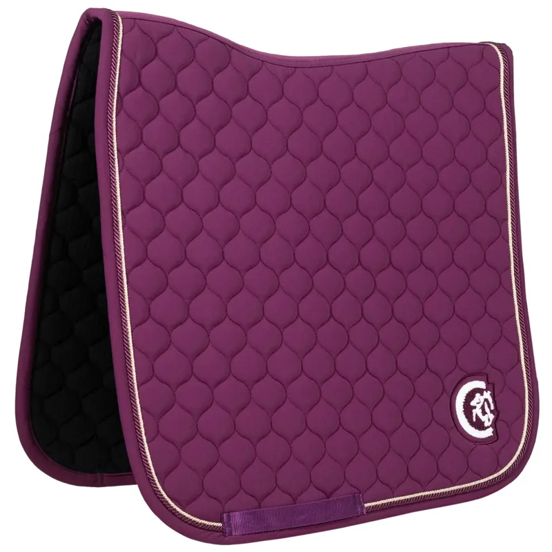 Kentucky Onion Quilt 3D Logo Dressage Saddlepad Full - Purple-4