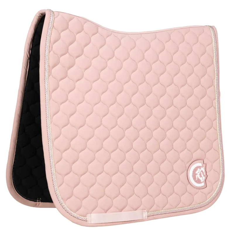 Kentucky Onion Quilt 3D Logo Dressage Saddlepad Full - Old Rose-3