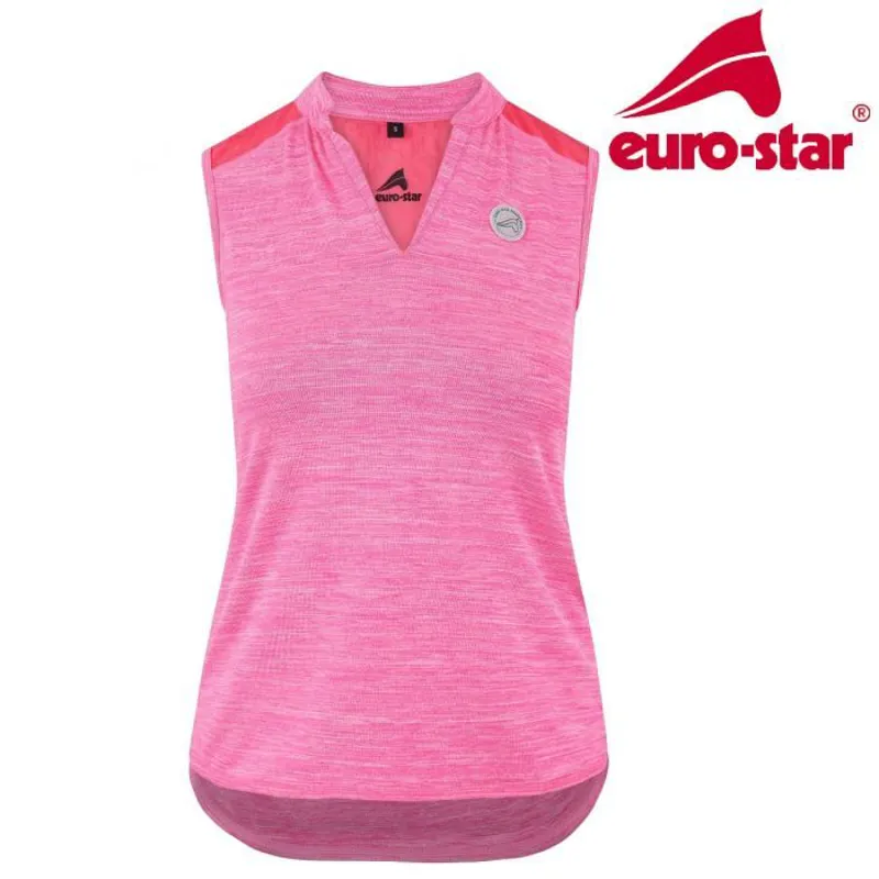 Euro-Star Palmyra Sleeveless Top - Knockout Pink-1