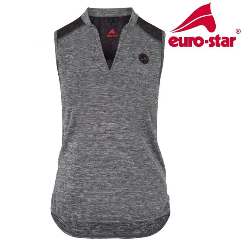 Euro-Star Palmyra Sleeveless Top - Meteorite