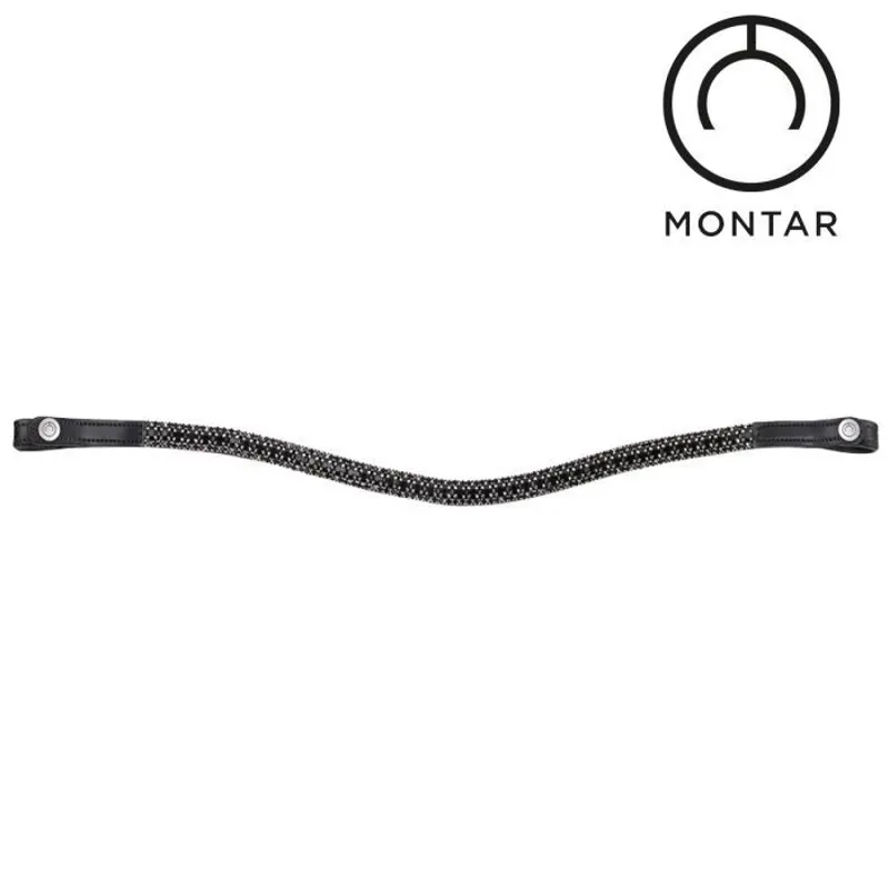 Montar Curved Passege Browband - Black