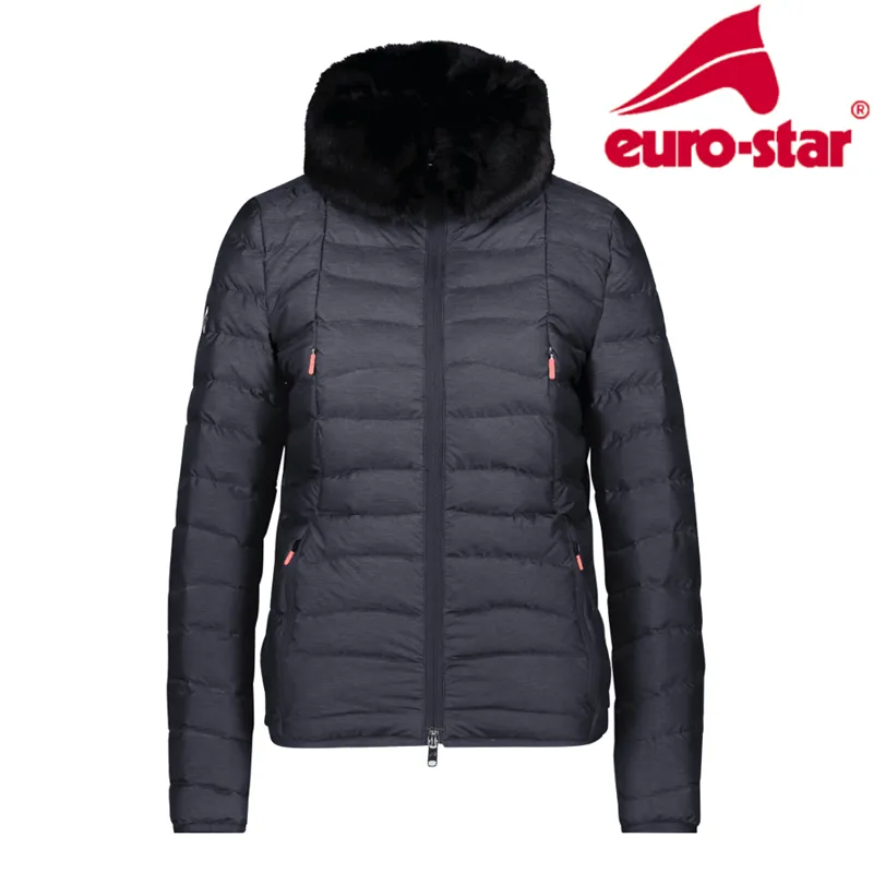 Euro-Star Amelia Fur Puff Jacket - Peacoat
