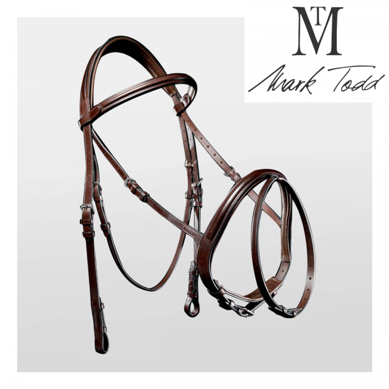 Mark Todd Performance Flash Bridle - Havana-1