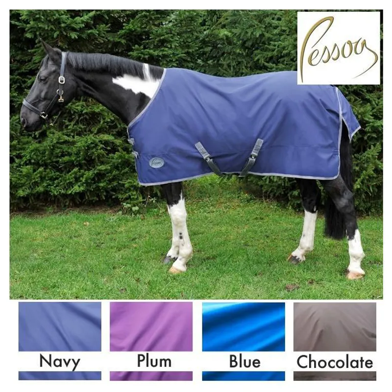 Pessoa Mediumweight Turnout Rug - Navy