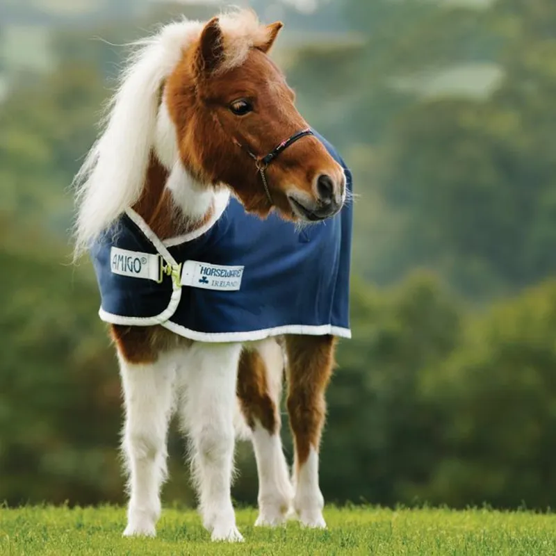 Horseware Amigo Petite Jersey Cooler - Navy/Silver