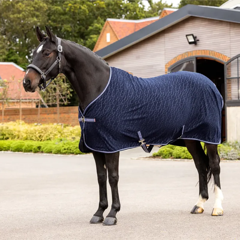 Advent Day 14 - LeMieux Arika Monogram Fleece Rug - Navy-2