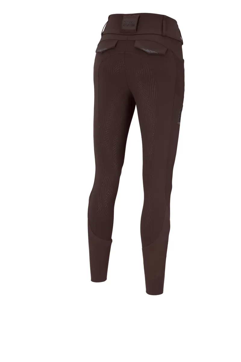 Pikeur Ladies Cantira Matrix GripTec Breeches - Chocolate Brown-1