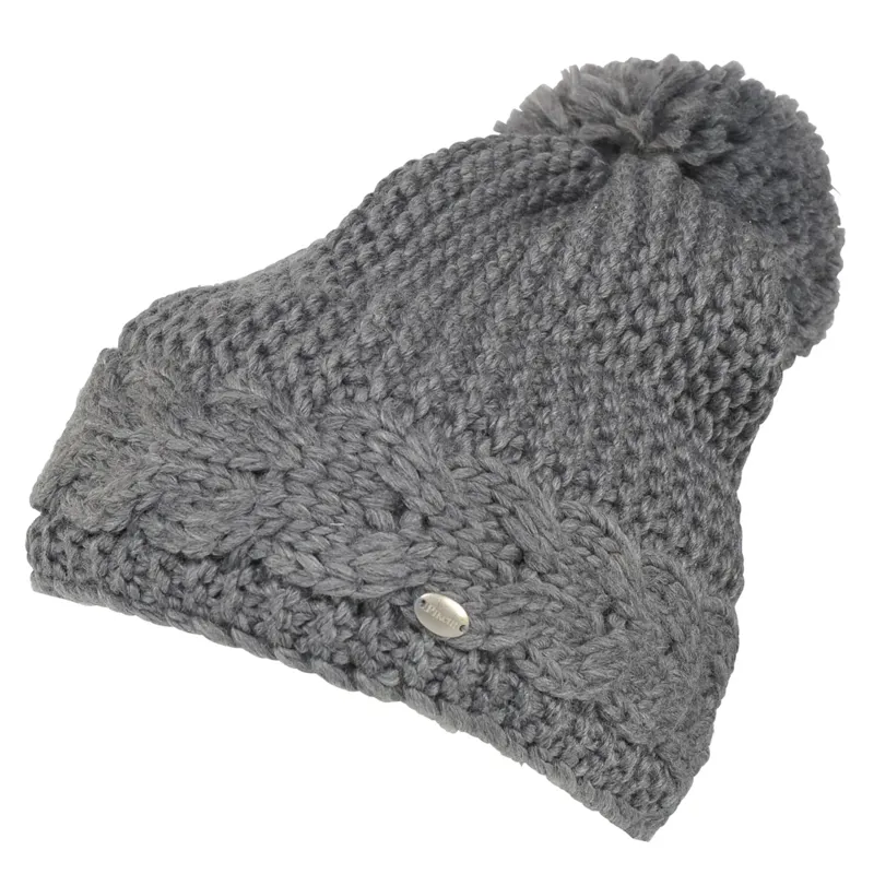 Pikeur Cable Pattern Hat 55/57cm - Grey Melange
