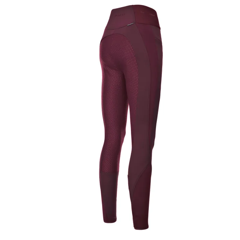 Pikeur Indy Grip Athleisure Riding Tights - Bordeaux-1