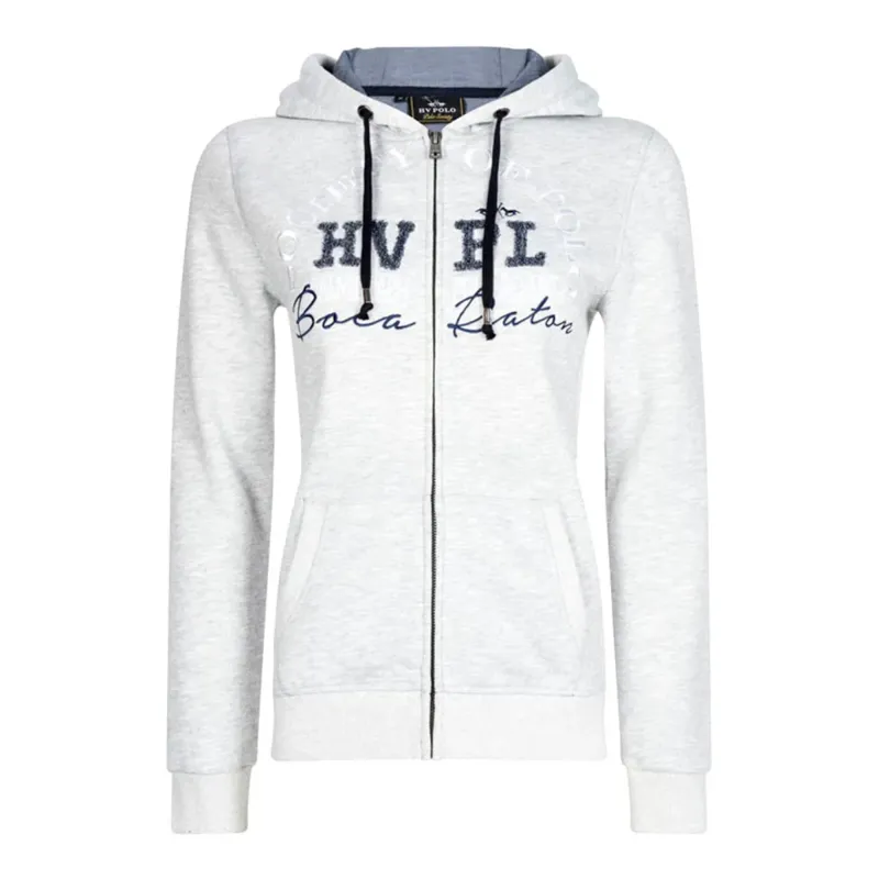 HV Polo Pines Ladies Hoodie - Silver Melange