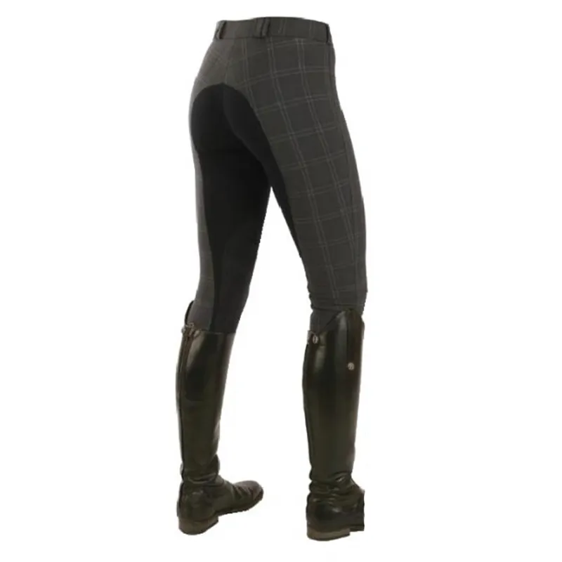 Mark Todd Plaid Breeches - Navy