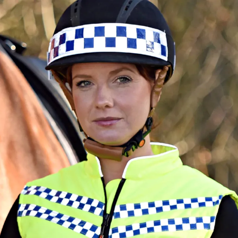Equisafety Polite Hatband - Blue
