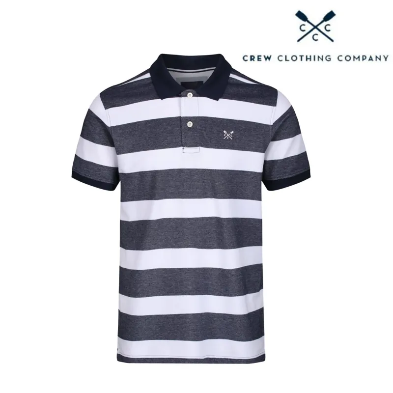 Crew Oxford Mens Polo - Navy White