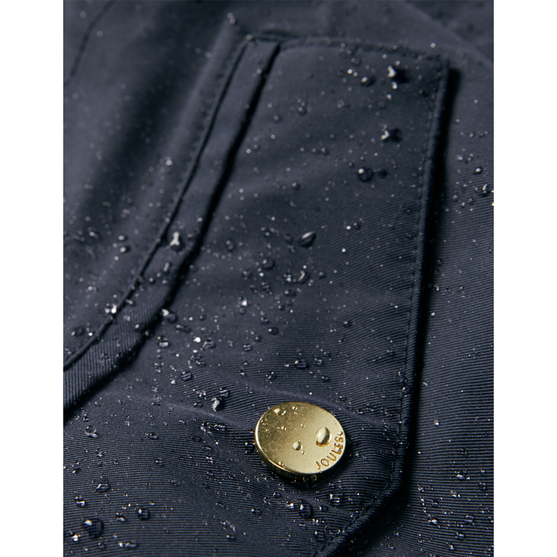 Joules Ladies Portwell Waterproof Raincoat - Navy-7