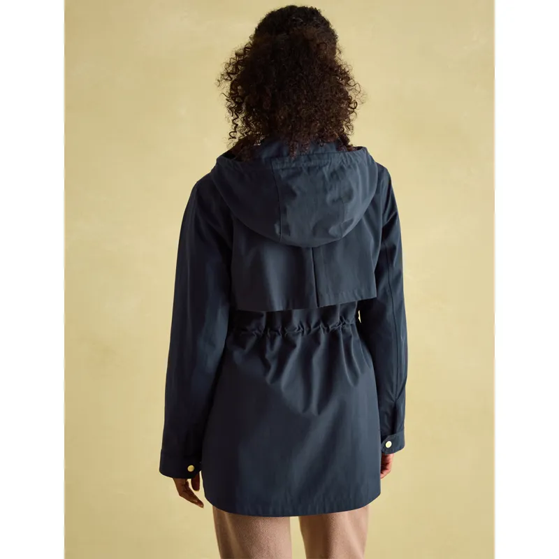 Joules Ladies Portwell Waterproof Raincoat - Navy-2