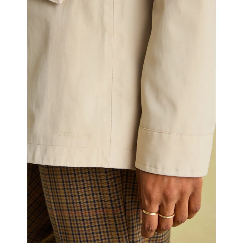 Joules Ladies Portwell Waterproof Raincoat - Neutral-6