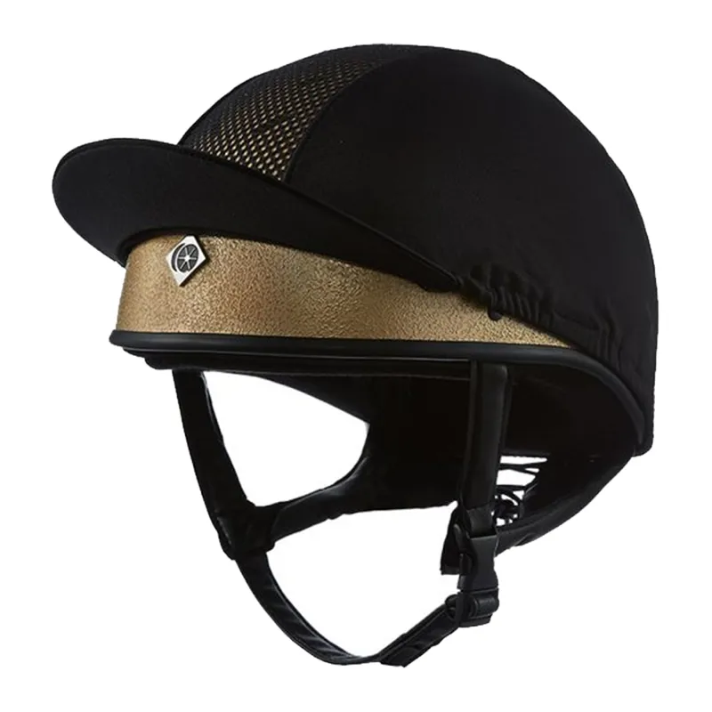Charles Owen Pro II Plus Jockey Skull - Round Fit - Gold