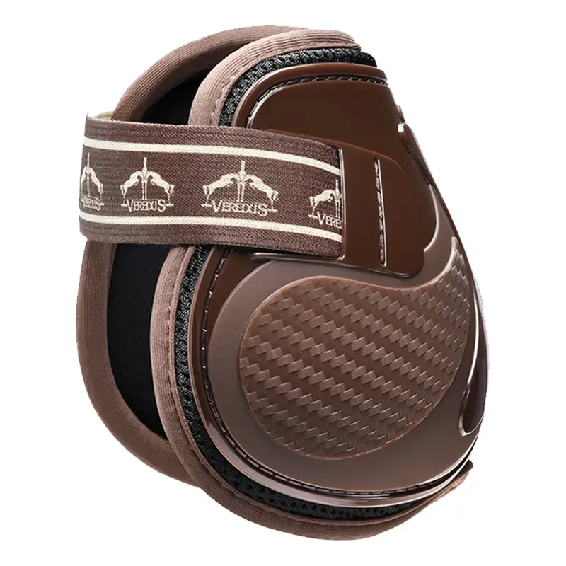 Veredus Pro Jump Short Vento Elastic Fetlock Boots - Brown-1