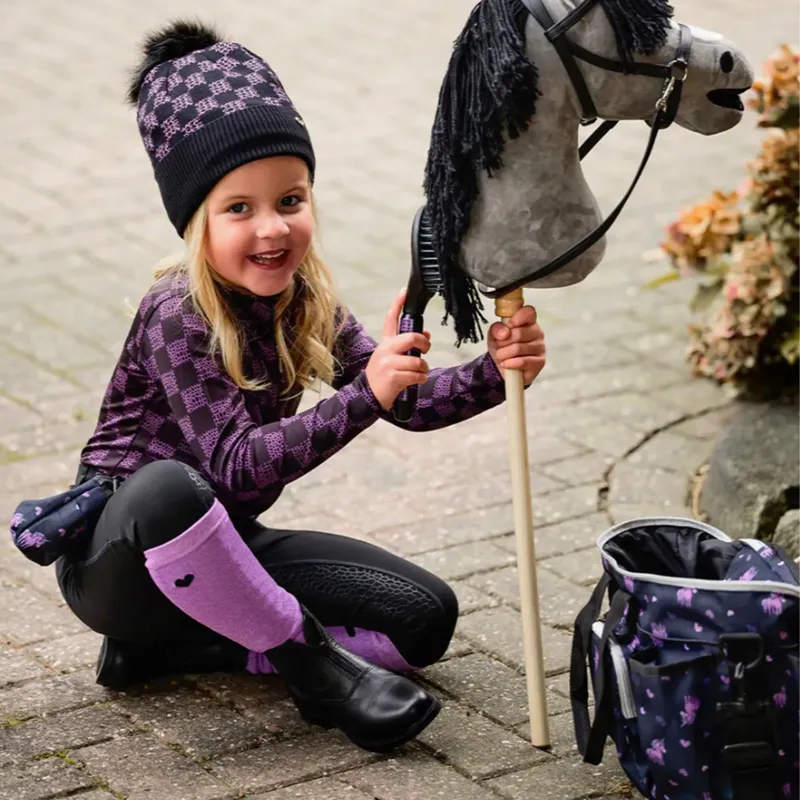 QHP Lize Mane And Tail Comb - Black/Violet-2