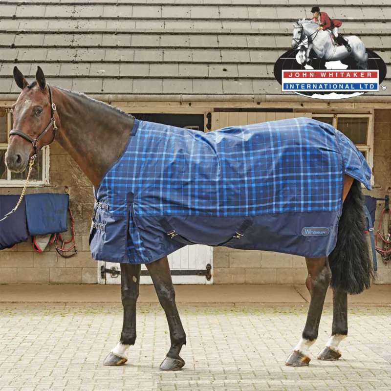 John Whitaker Menston 100g lightweight Turnout Rug - Navy/Blue