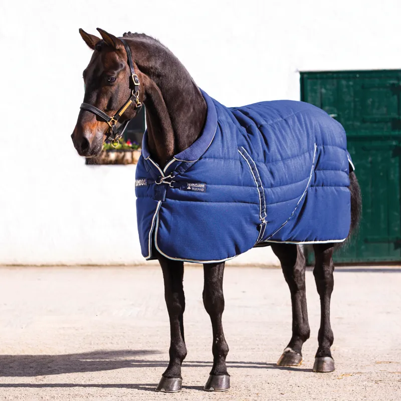 Horseware Rambo Cosy Stable Rug - Navy/Beige/Blue/Navy
