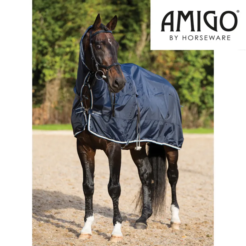 Horseware Rambo Mack In A Sack - Navy/Beige/BBlue/Navy