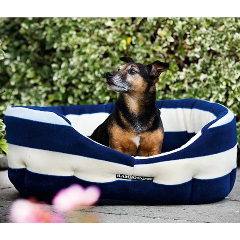 Horseware Rambo Deluxe Fleece Dog Bed Witney Navy