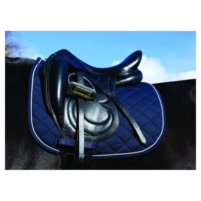 Horseware Rambo Dressage Saddlepad - Navy/Beige/BBlue/Navy