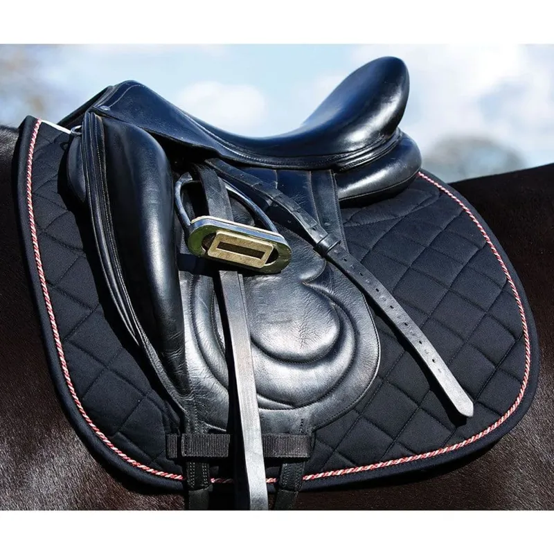 Horseware Rambo Non-Slip Dressage Pad - Black/Orange/Black