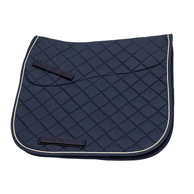Horseware Rambo Non-Slip Dressage Pad - Navy/Beige/BBlue/Navy