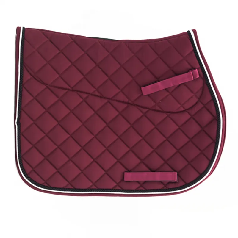 Horseware Rambo Non-Slip Showjumping Saddlepad - Black/Pomegranite
