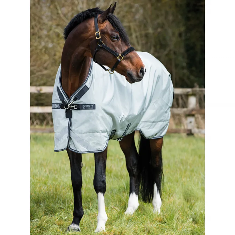 Horseware Rambo Original Lite Turnout with Leg Arches - Grey/Navy and Grey-1
