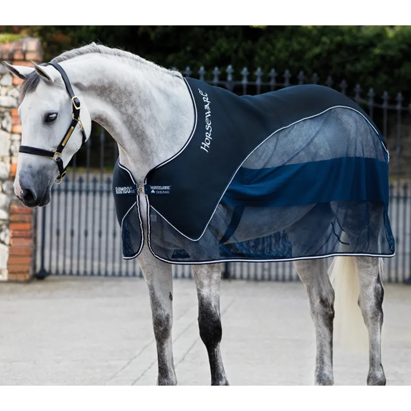 Horseware Rambo Show Net Cooler Rug - Navy/Navy/White