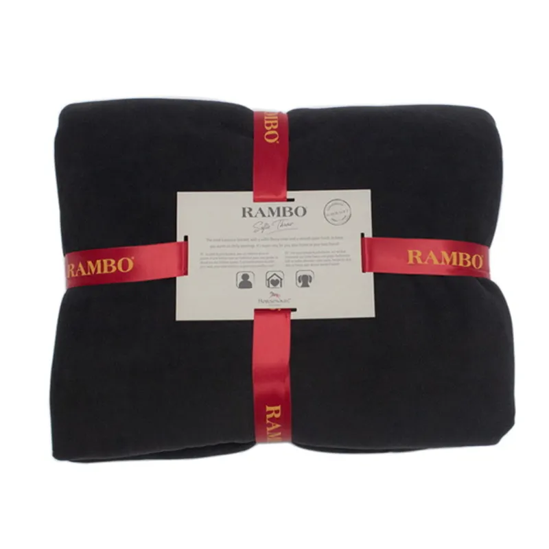Horseware Rambo Softy Throw Blanket - Black/Red