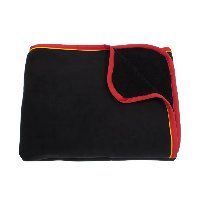 Horseware Rambo Softy Throw Blanket - Black/Red-1