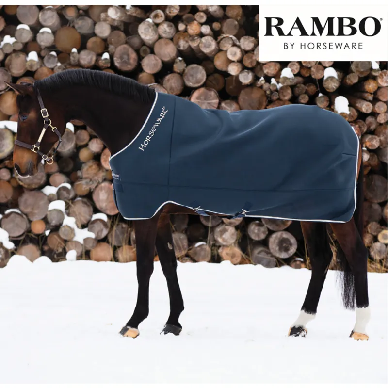 Horseware Rambo Airmax Cooler - Navy/Beige/Baby Blue/Navy