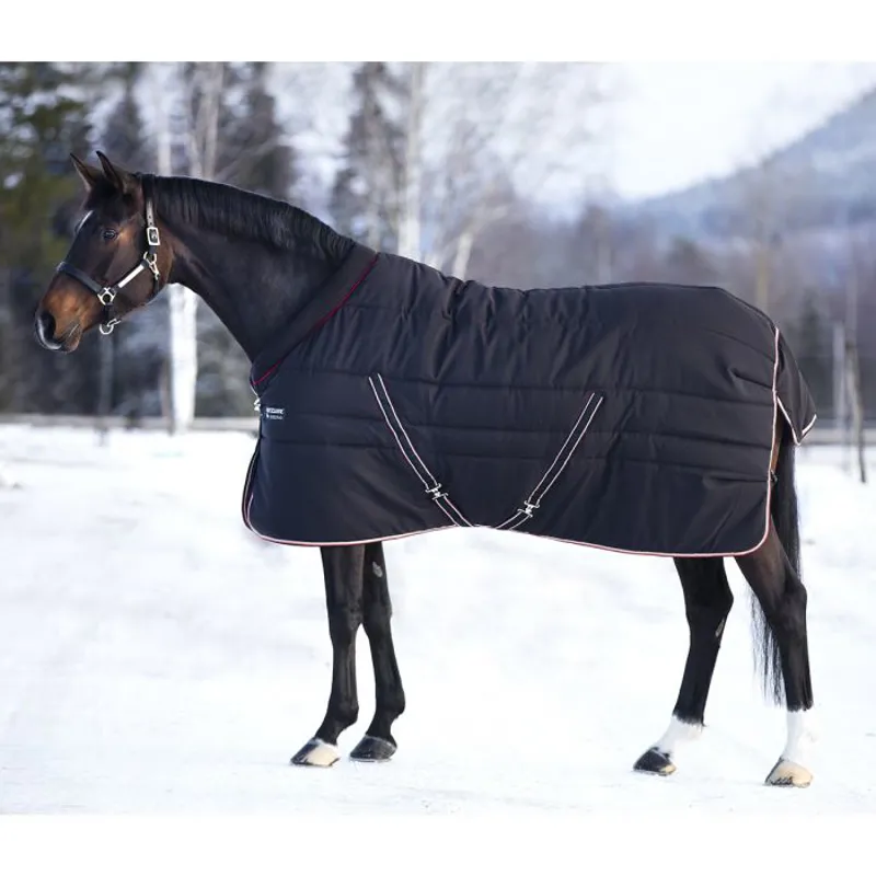 Horseware Rambo Cosy Stable Rug - Black/Tan/Orange-1