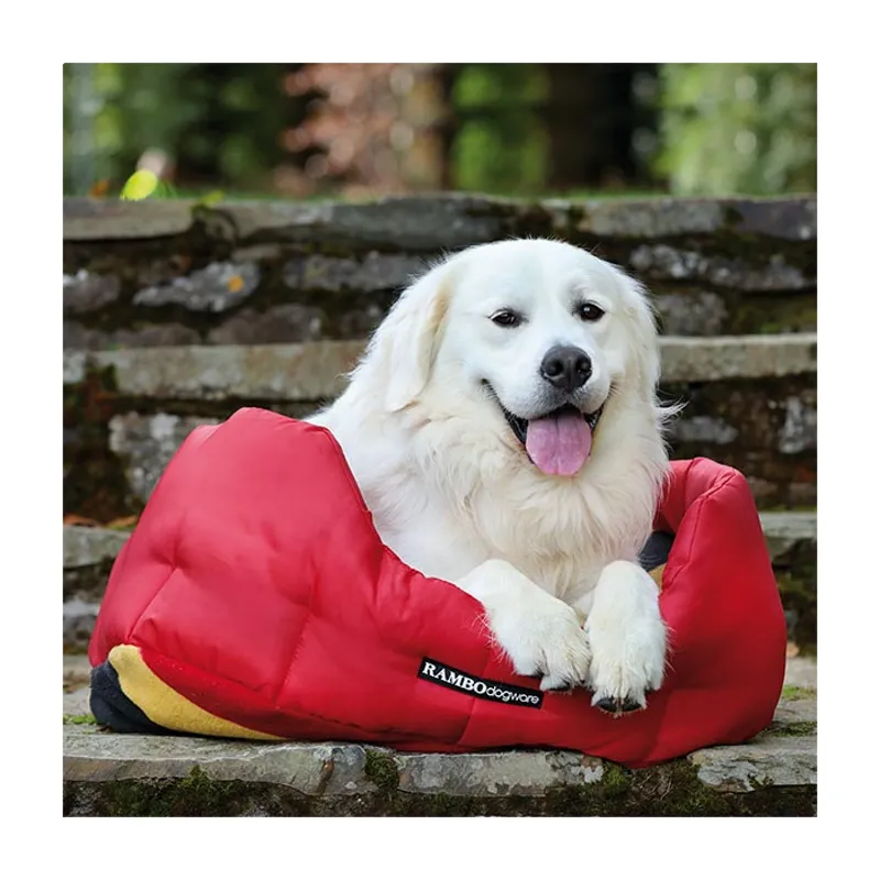 Horseware Rambo Deluxe Dog Bed - Red/Witney Gold