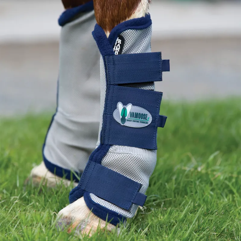 Rambo Airmesh Fly Boots with Vamoose - Oatmeal/Navy/White/Beige