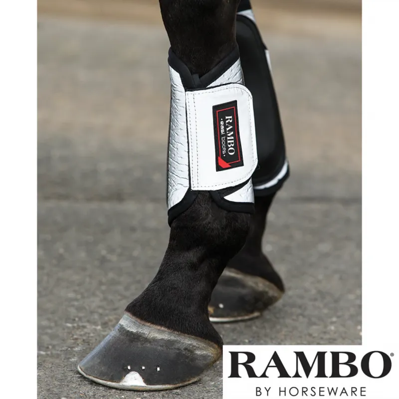 Horseware Rambo Night Rider Boots - Silver/Black