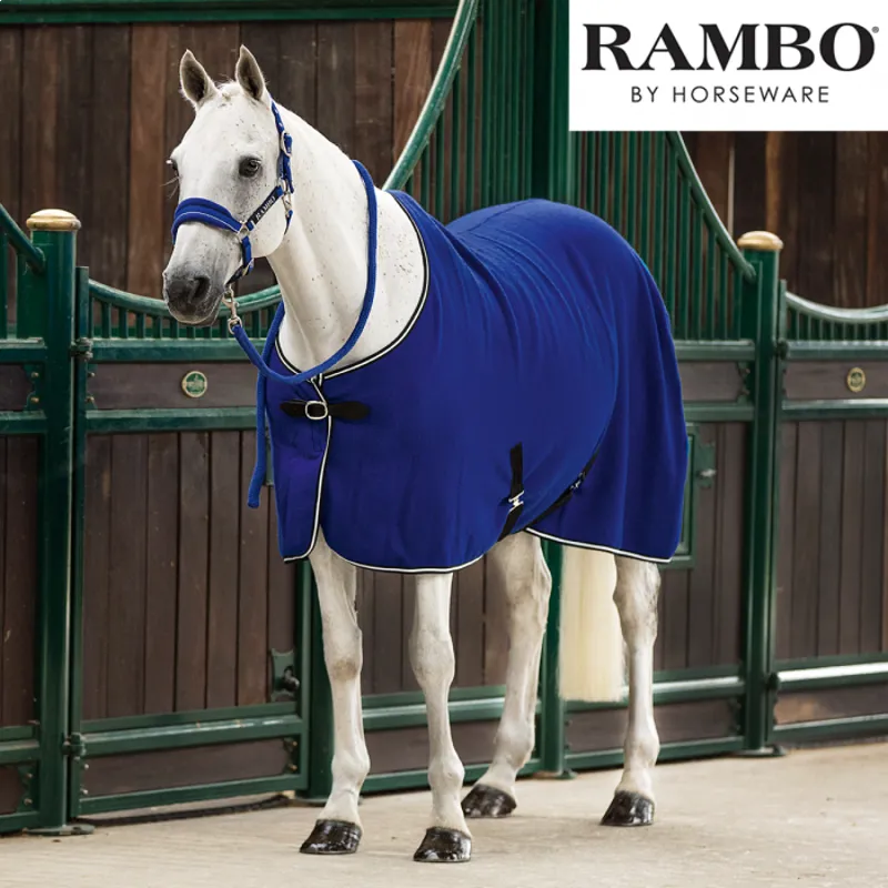 Horseware Rambo Wool Sheet - Royal Blue/Silver/Black