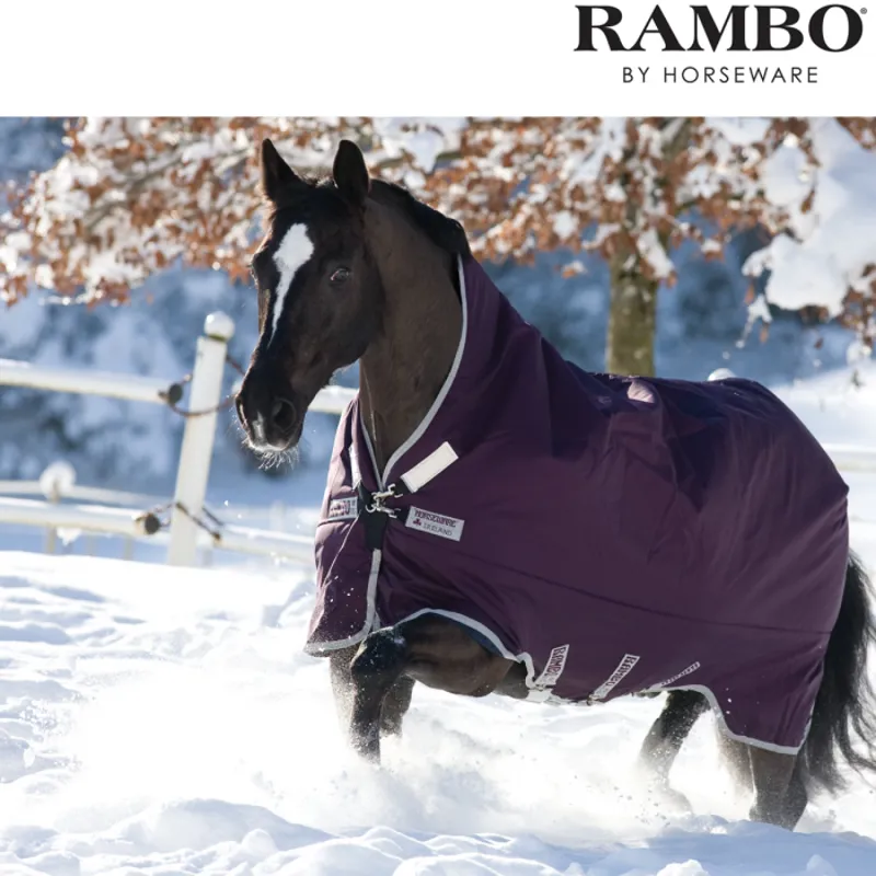 Horseware Rambo Wug Heavyweight Turnout Rug 400g - Dark Purple