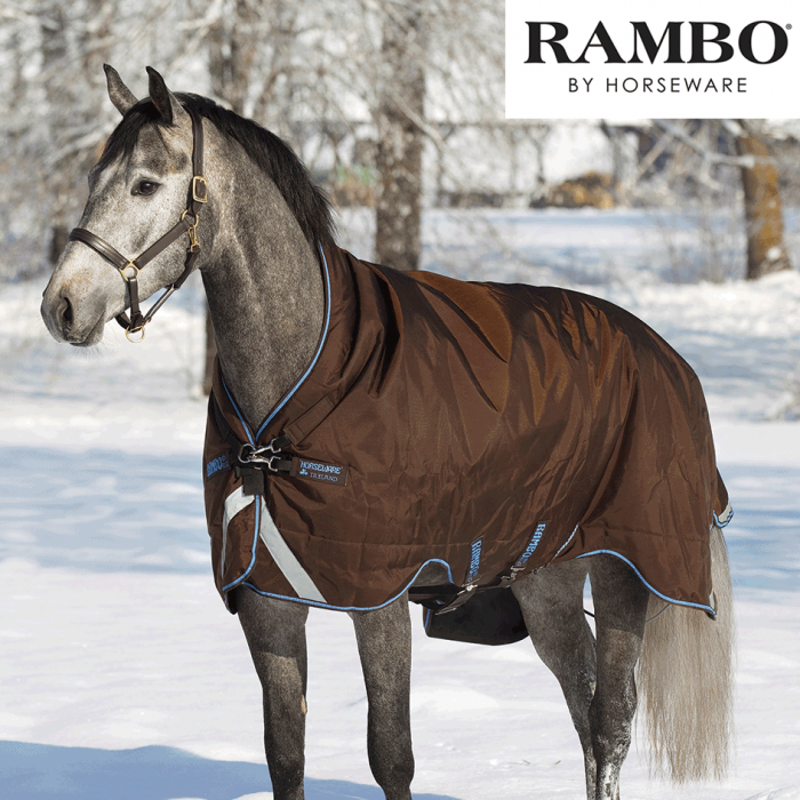 Horseware Rambo Wug  250g Turnout Rug - Chocolate-1